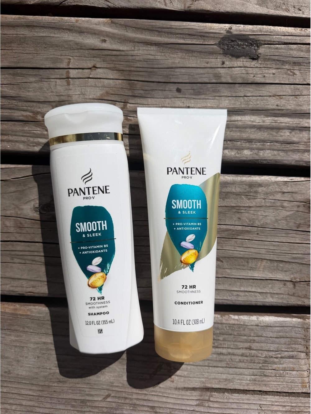 Pantene Pro-V Smooth & Sleek Shampoo & Conditioner Set 12.6 fl oz and 10.4 fl oz